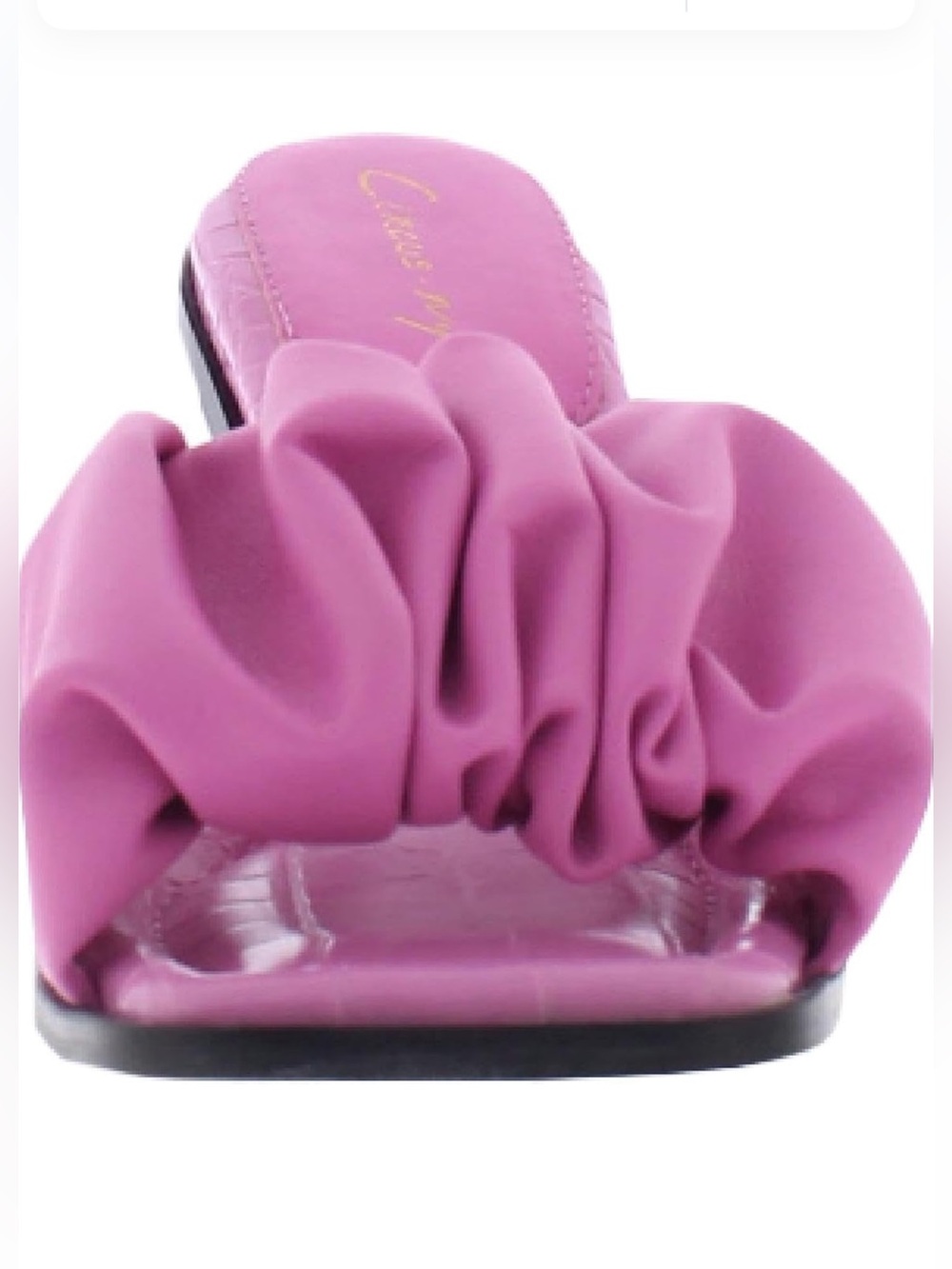 Pink CitcWomen's Slide Sandal - Stylish Ruched Upper - Picture 2 of 4